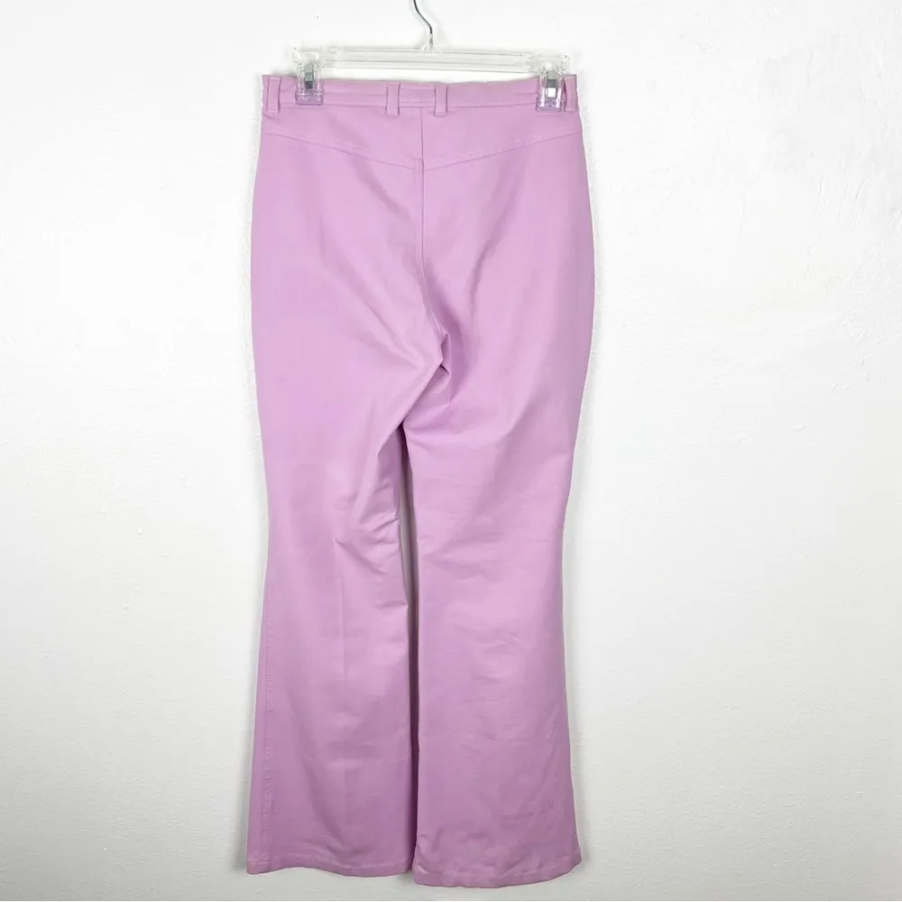 ESCADA Pink Flare Legs Front Pockets Pants, Size 6 - Image 2