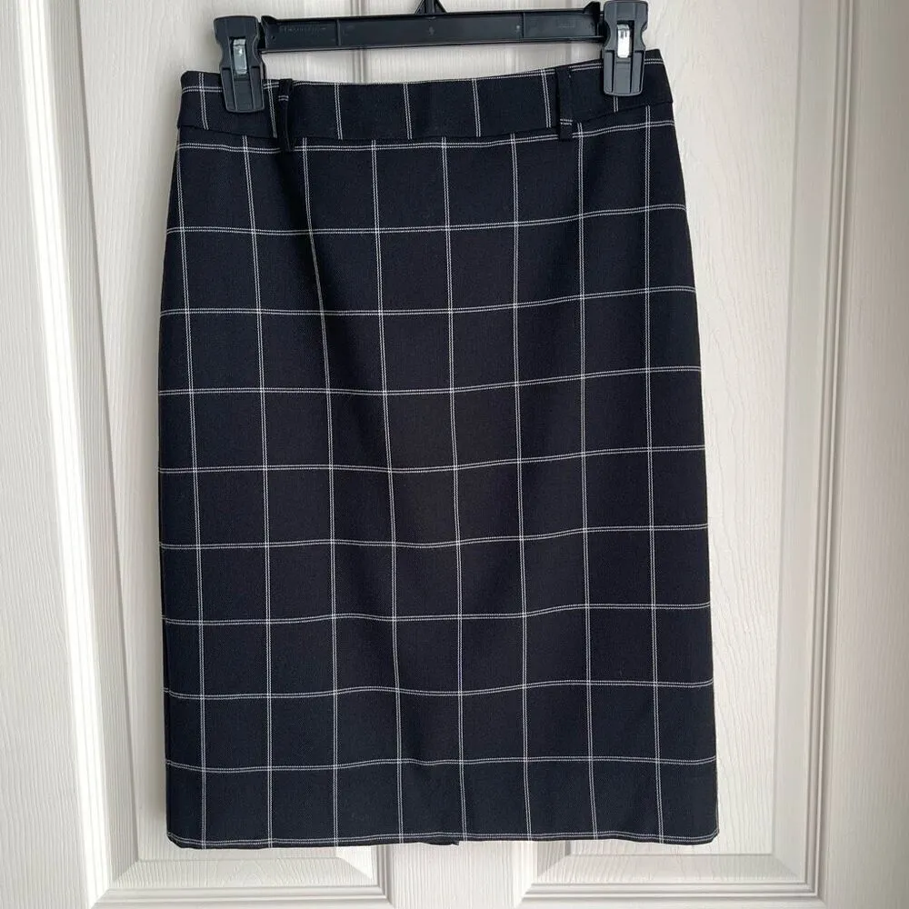 NWT Le Chateau Grid Check Pencil Skirt - 1/2 - Image 10