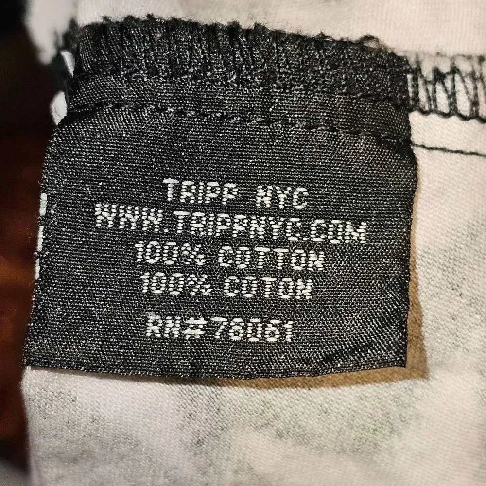 Tripp NYC‎ Womens Black White Super Star Suspender Skirt XS - Image 5