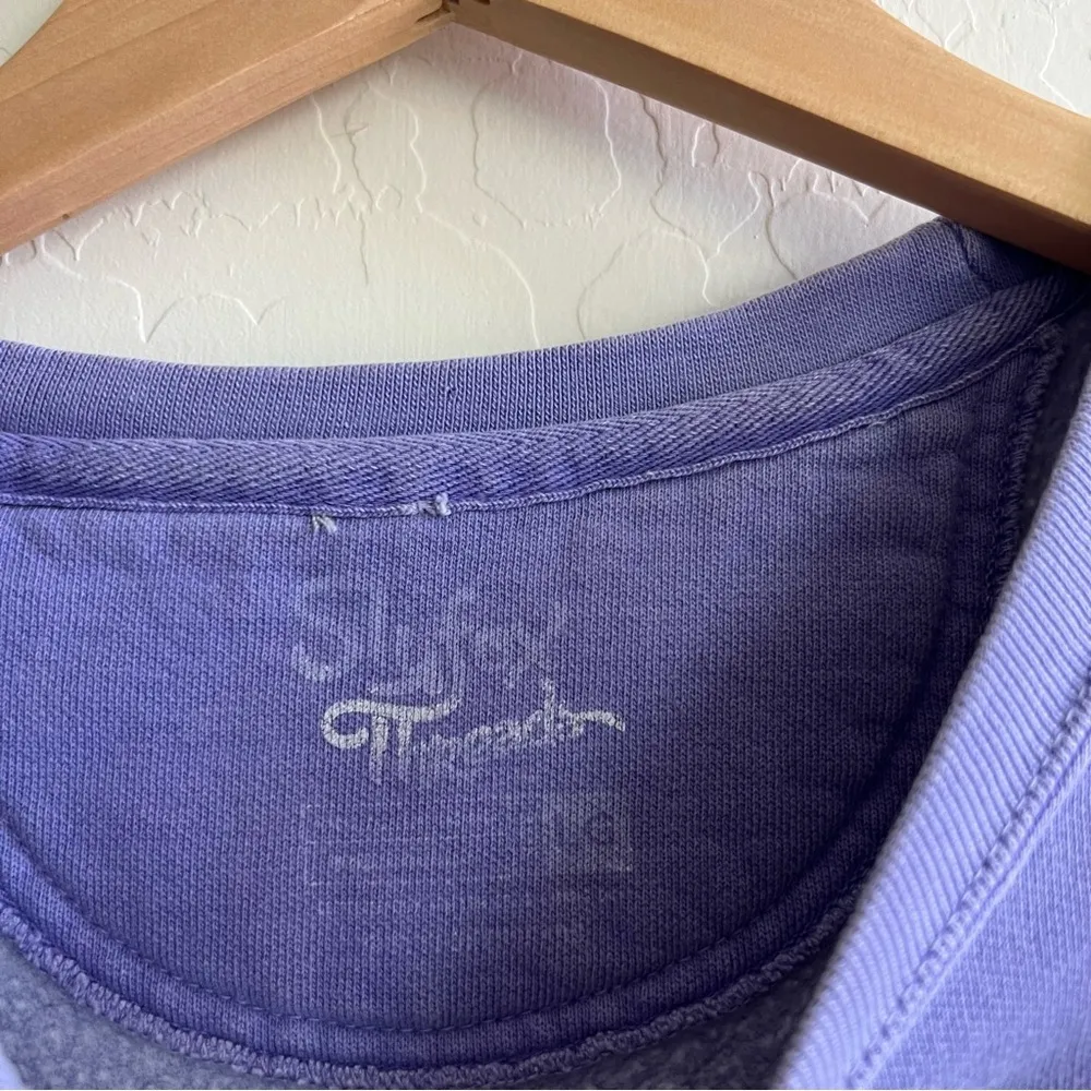 SlyFox Threads Purple Cropped Rolling Stones “Cool Mom” Crewneck Size L - Image 5