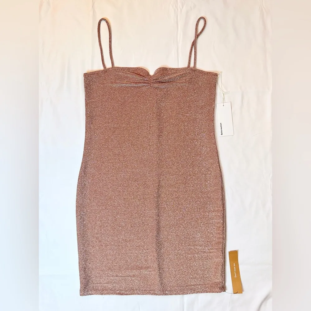 NWT  Kyla Dress - Taupe Sparkle - M - Image 7