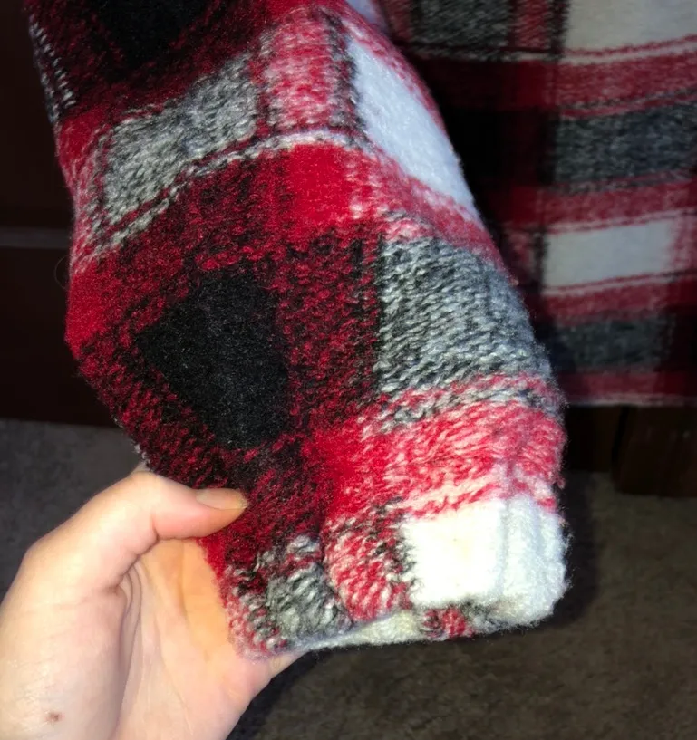 Plaid Half Zip Jacket Multiple - Image 5