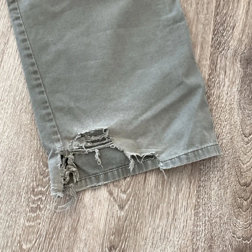 Vintage y2k 2000s unionbay cargo drawstring utility pants green low rise medium - Image 10