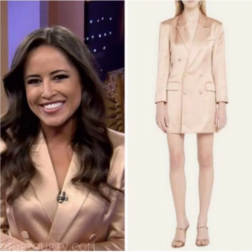 A. L. C Satin Shirtdress/ Jacket Blazer WORN ON TV - Image 4