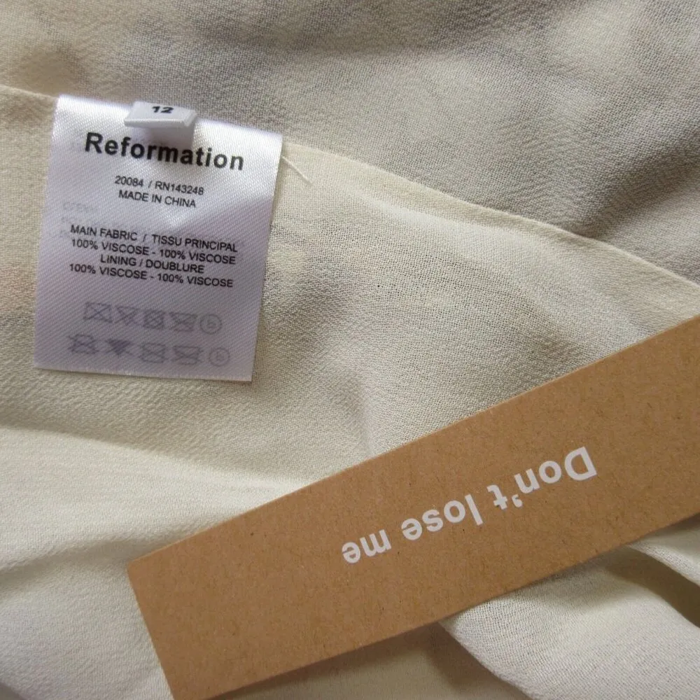 NWT Reformation Kourtney in Frolic Floral Tie Strap Georgette Midi Dress 12 - Image 4