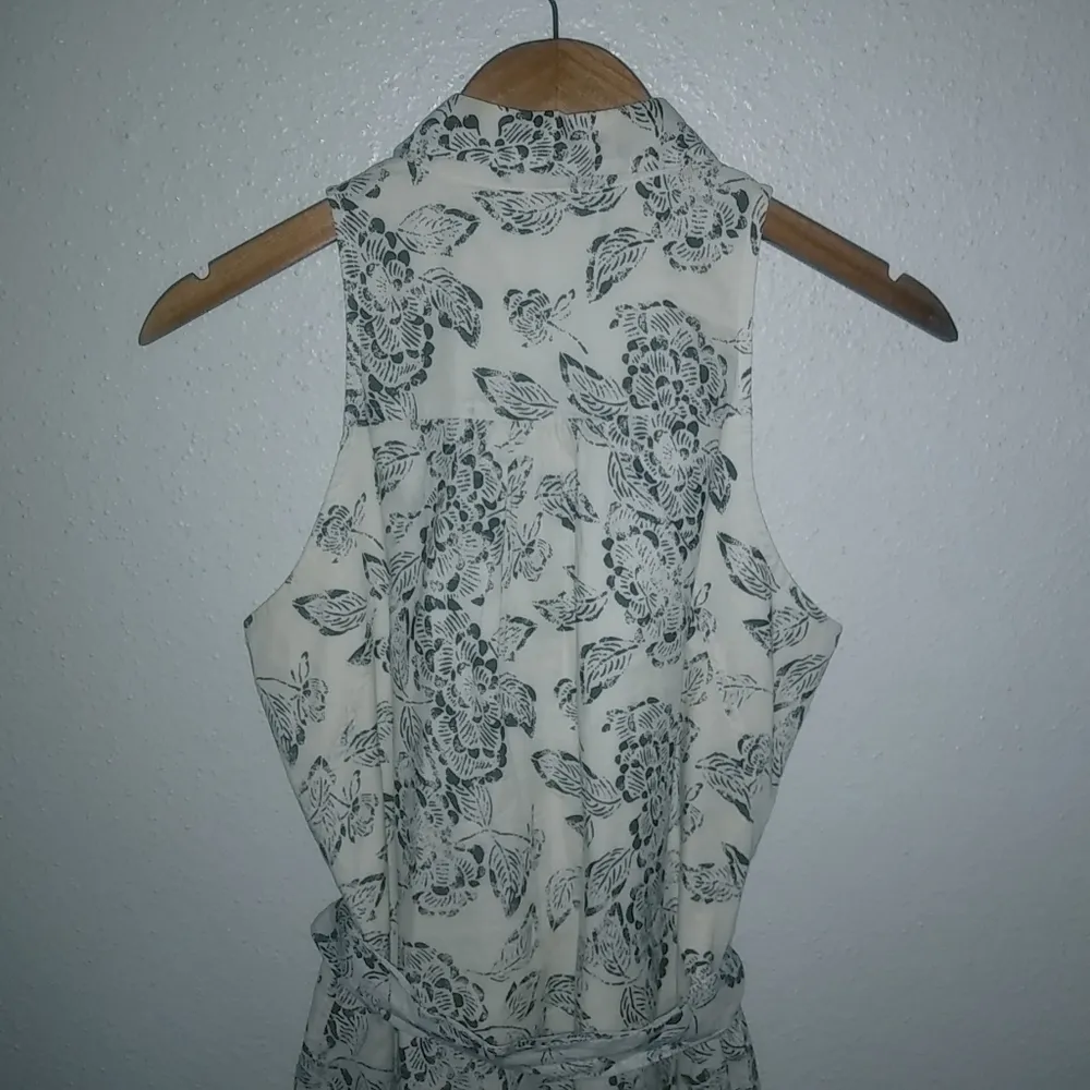 Banana Republic 4 Sleeveless Cotton Button Down Front Collared Shirt Dress - Image 5