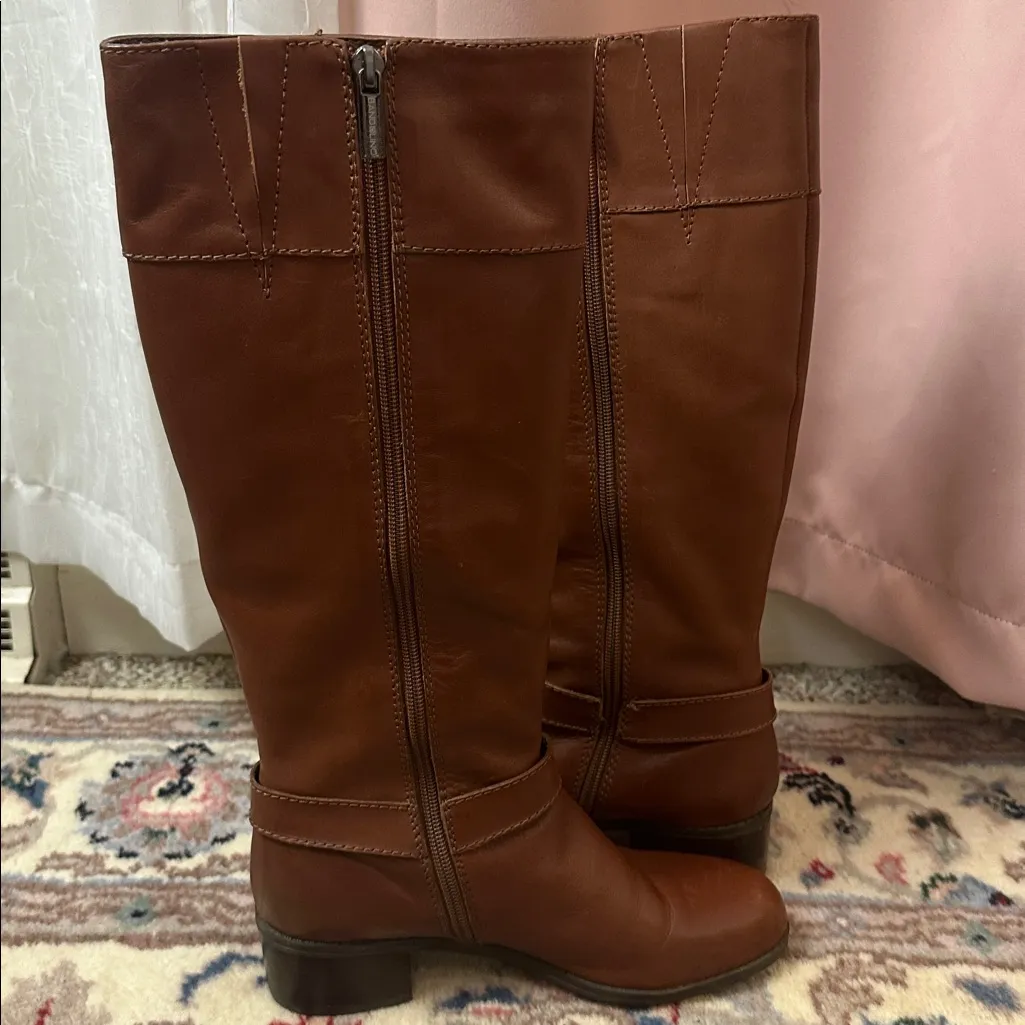 Bandolino chestnut Brown Leather Knee-High Boots Sz 5.5 - Image 5
