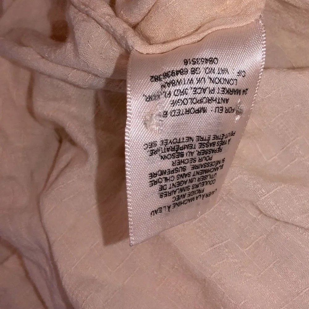 HD IN PARIIS by Anthropologie ivory color shirt dress size small - Image 10