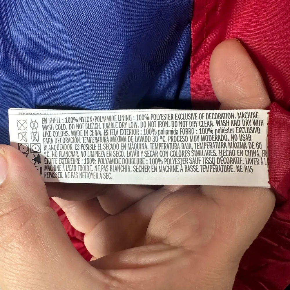 New York Giants Windbreaker Pullover Jacket Large - Image 9