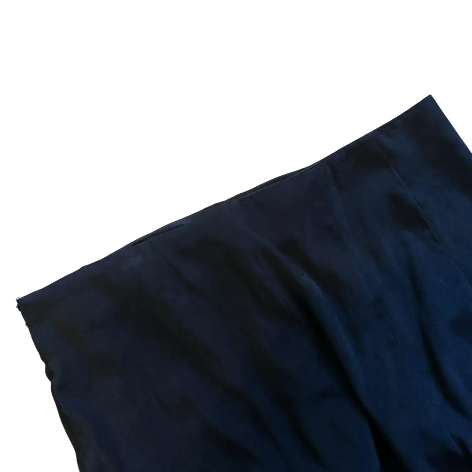 Skirt Faux Suede Midi SZ 20 Black Zipper A-Line Whimsey Goth Witchy CATO - Image 4