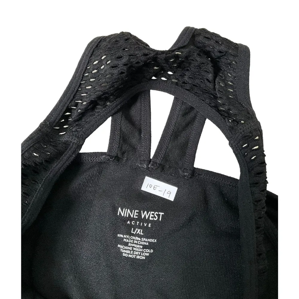 Nine West Black Seamless Stretch Sportsbra (10E-19) - Image 2