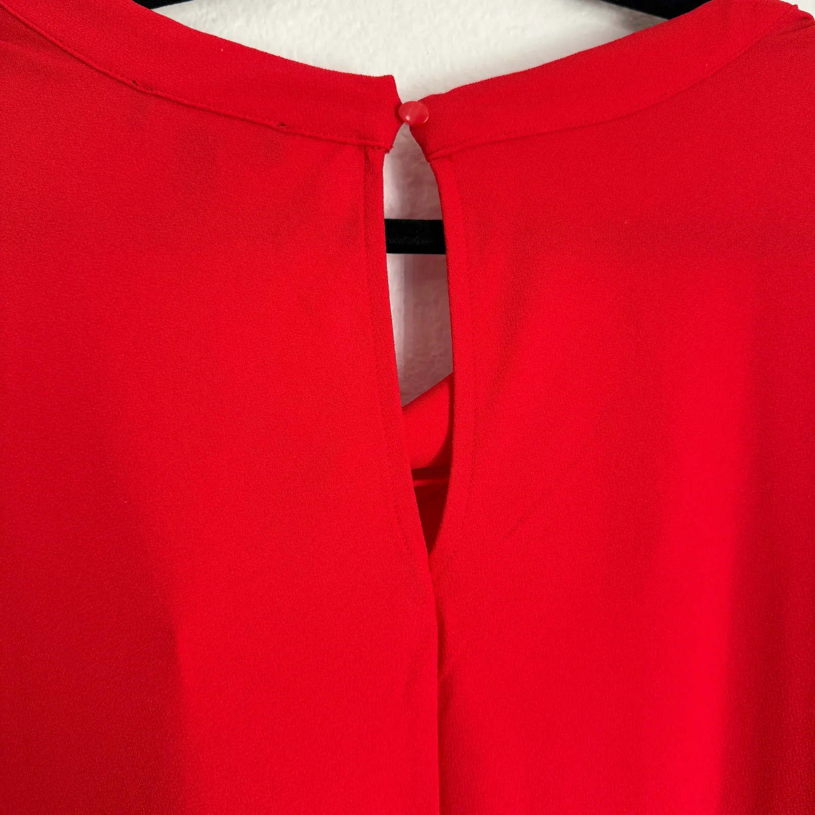 NWT Universal Standard 7X Crepe Jersey Cowl Tank Top Blouse Red Career - Image 3