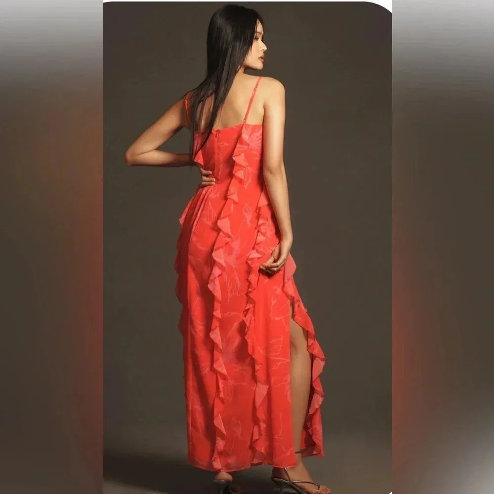 NWOT- Anthropologie Hutch Claira dress size S- Coral - Image 13