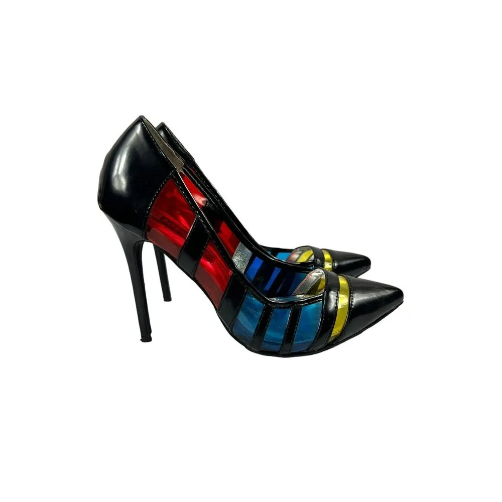 2 Lips Too Women's Clear Color Heels Size 8 - Image 4