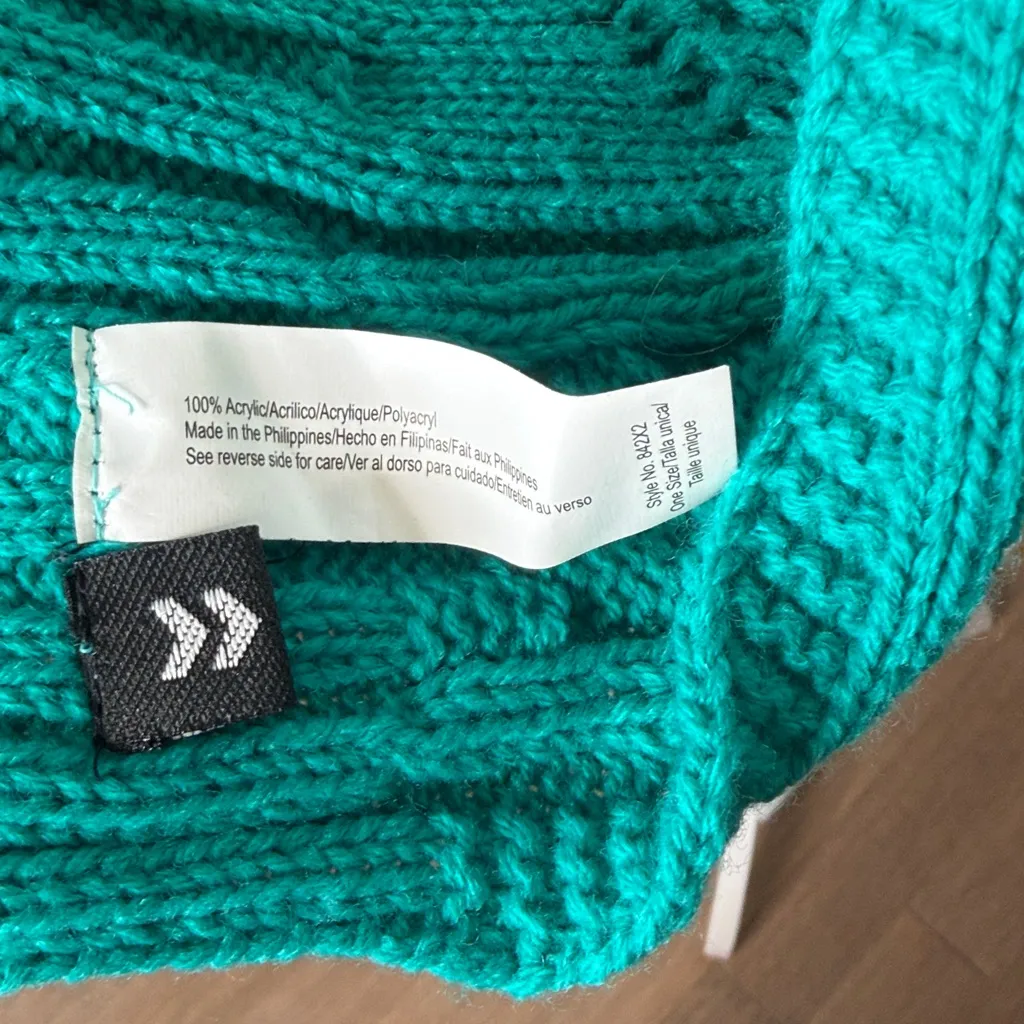 Scarf Teal Green Blue A34 - Image 6