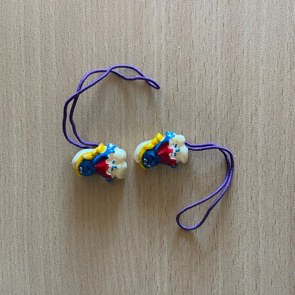 Blue and Yellow Character Hair Ties - Image 4