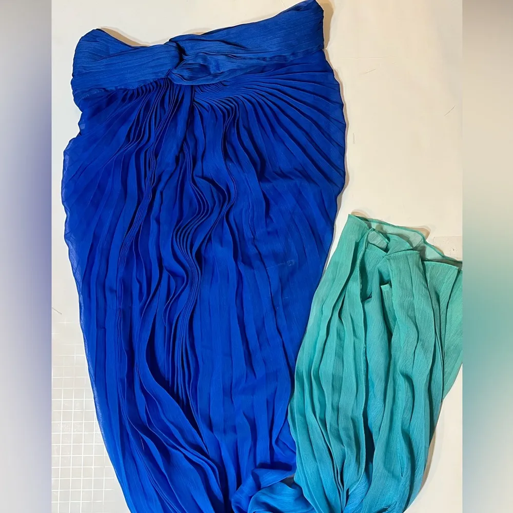 NWT ROCOCO SAND X Long Skirt In Blue, size XXS Blue - Image 5