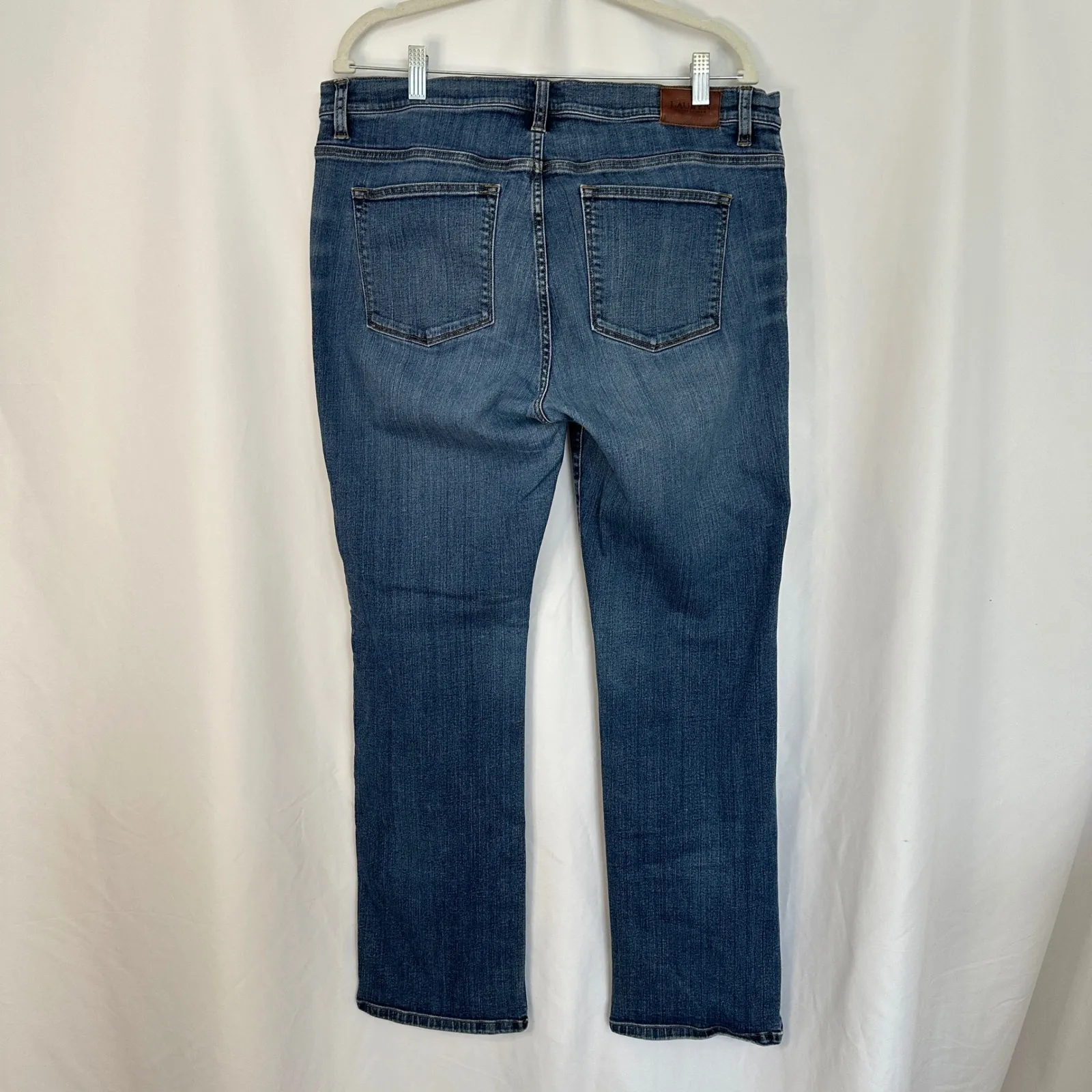 Lauren Ralph Lauren Jeans Bootcut Denim Comfort Stretch Blue Women's PlusSize 16 - Image 5