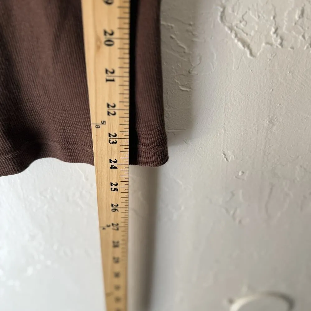 Y2k Brown Tank Top Womens Large Rhinestone Fleur De Lis Graphic Sleeveless Shirt - Image 4