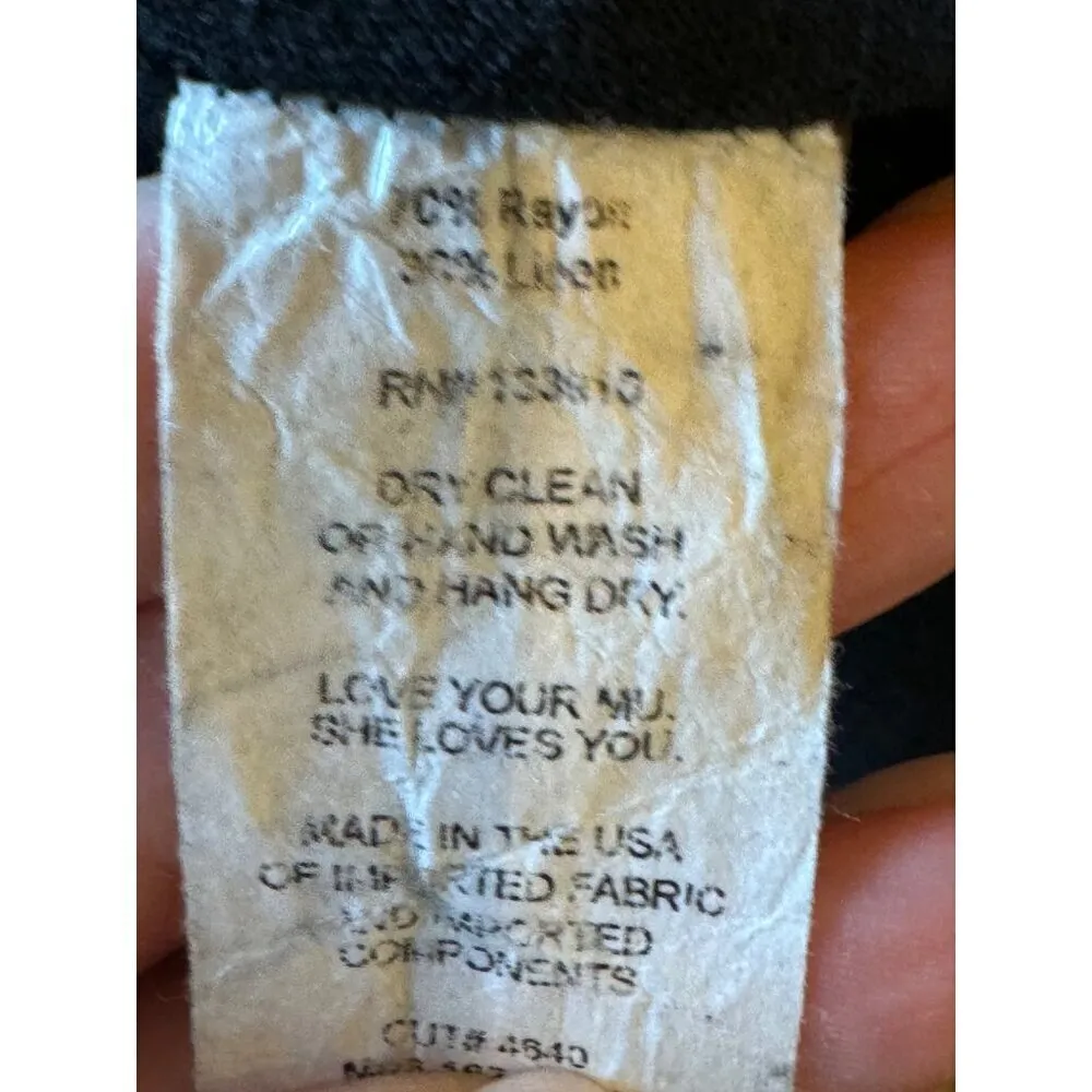 Show Me Your Mumu Shirt Women‎ Medium Black Linen Blend Cristina Crop Top Boho - Image 10