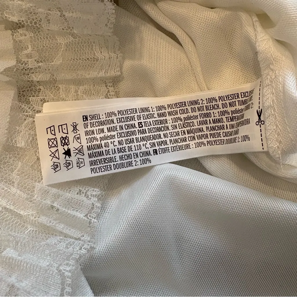 NWT, Endless Rose Swiss Dot Romper in White, Sz M - Image 14