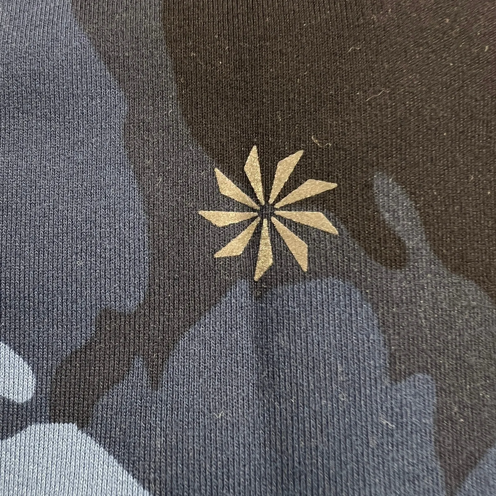 Athleta Leggings Cropped Stash Leg Pockets Activewear Blue Camo JQ47LHA Size S - Image 11