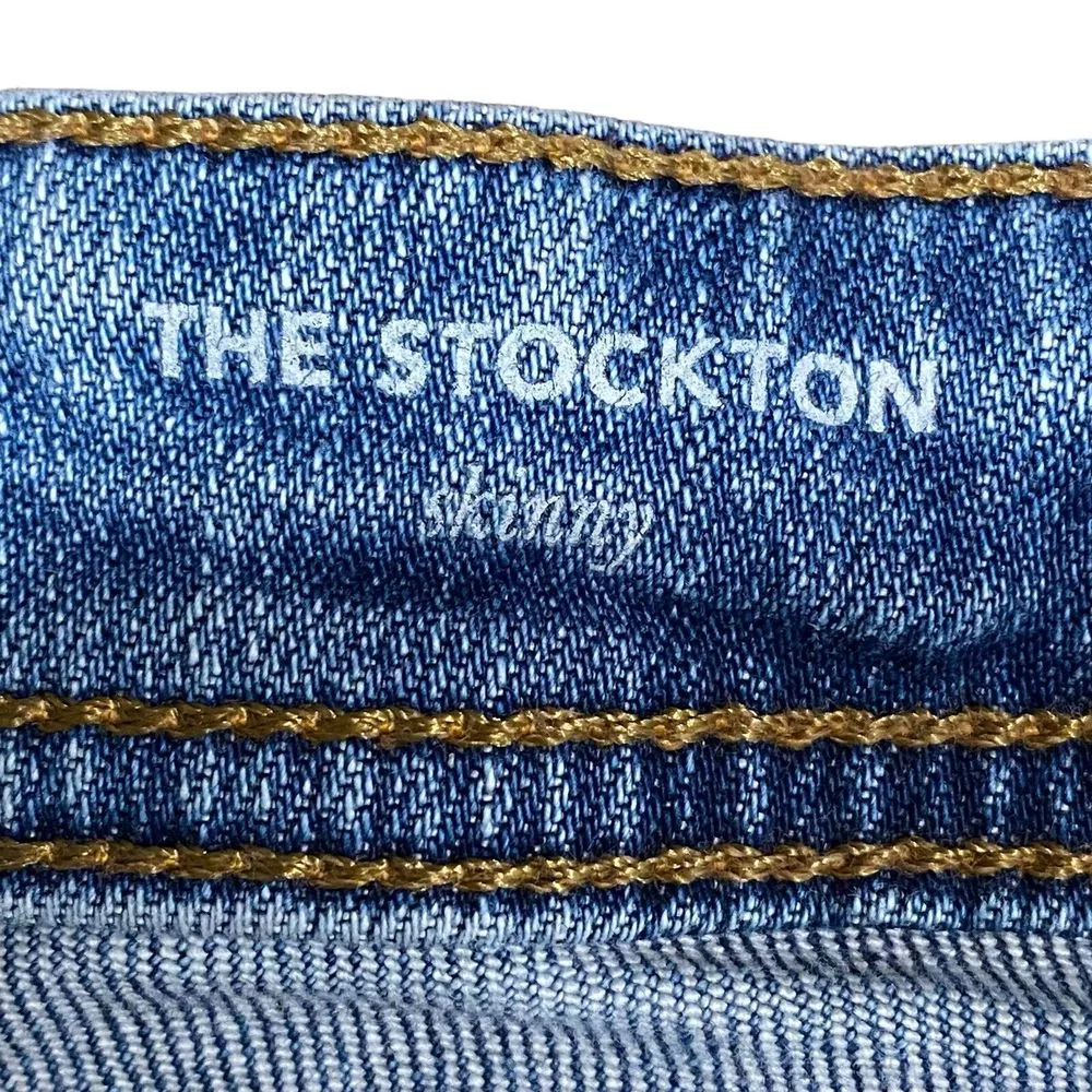 AG Adriano Goldschmied Womens The Stockton Denim Skinny Jeans distressed sz‎ 28 - Image 8