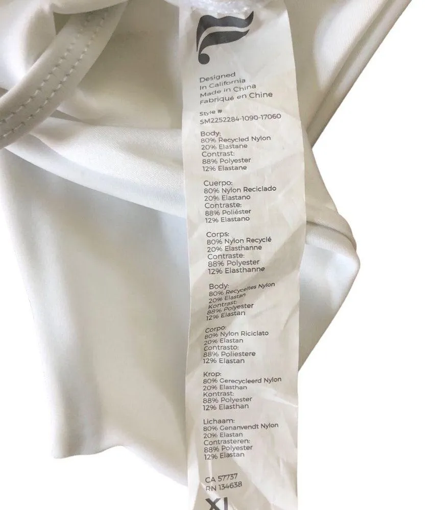 High-Cut String Bikini Bottom Size XL Bright White Side Ties Sexy - Image 5