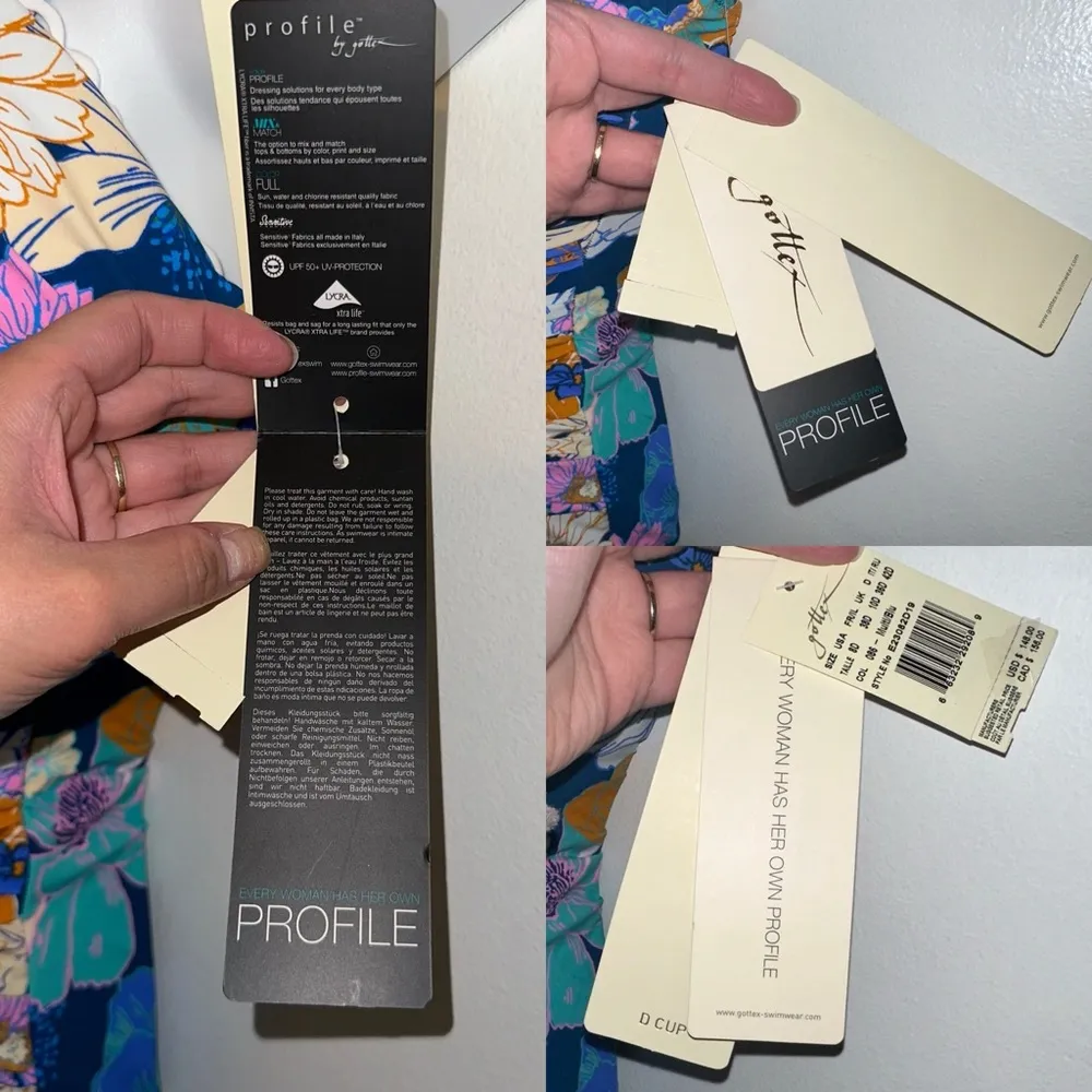 Profile by Gotten women’s one piece swim suit size 8 in women’s D Cupsize 🆕 - Image 15