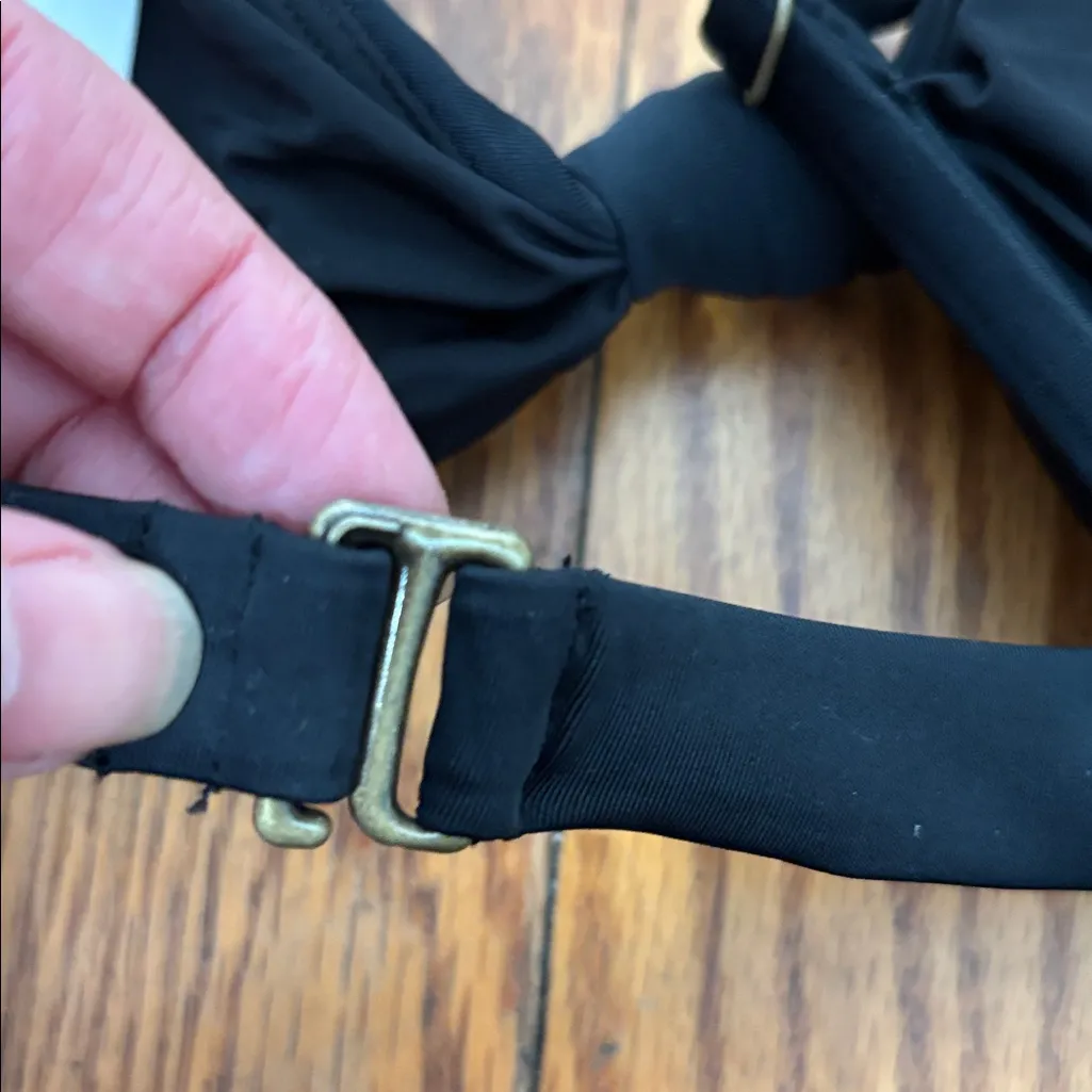 Andie bikini Set Santorini Top 90s High Waisted Bottom black size S NWT - Image 4