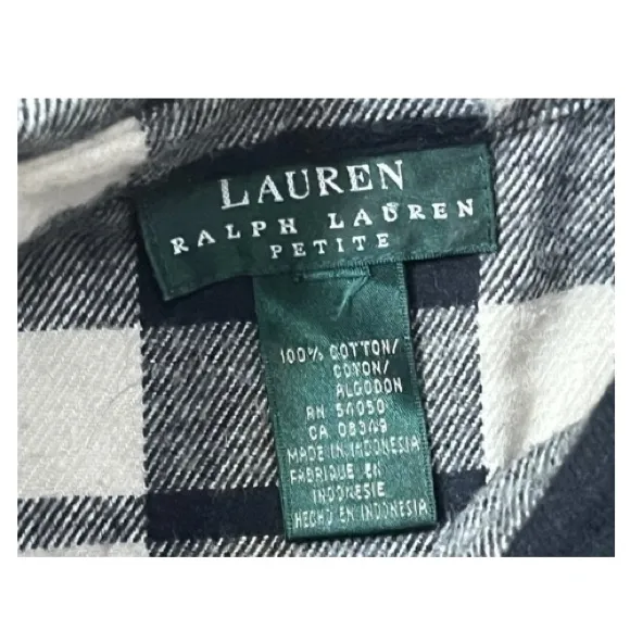 Ralph Lauren Vintage Y2K Buffalo Plaid Flannel Shacket Shirt Outdoor‎ Cabincore - Image 5
