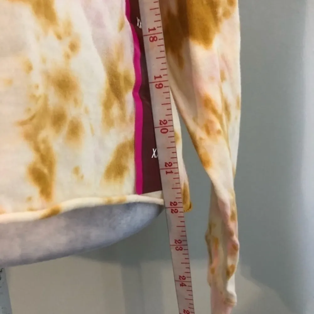 NWOT Gold Yellow Pink Tie Dye Long Sleeve Top New - Image 6