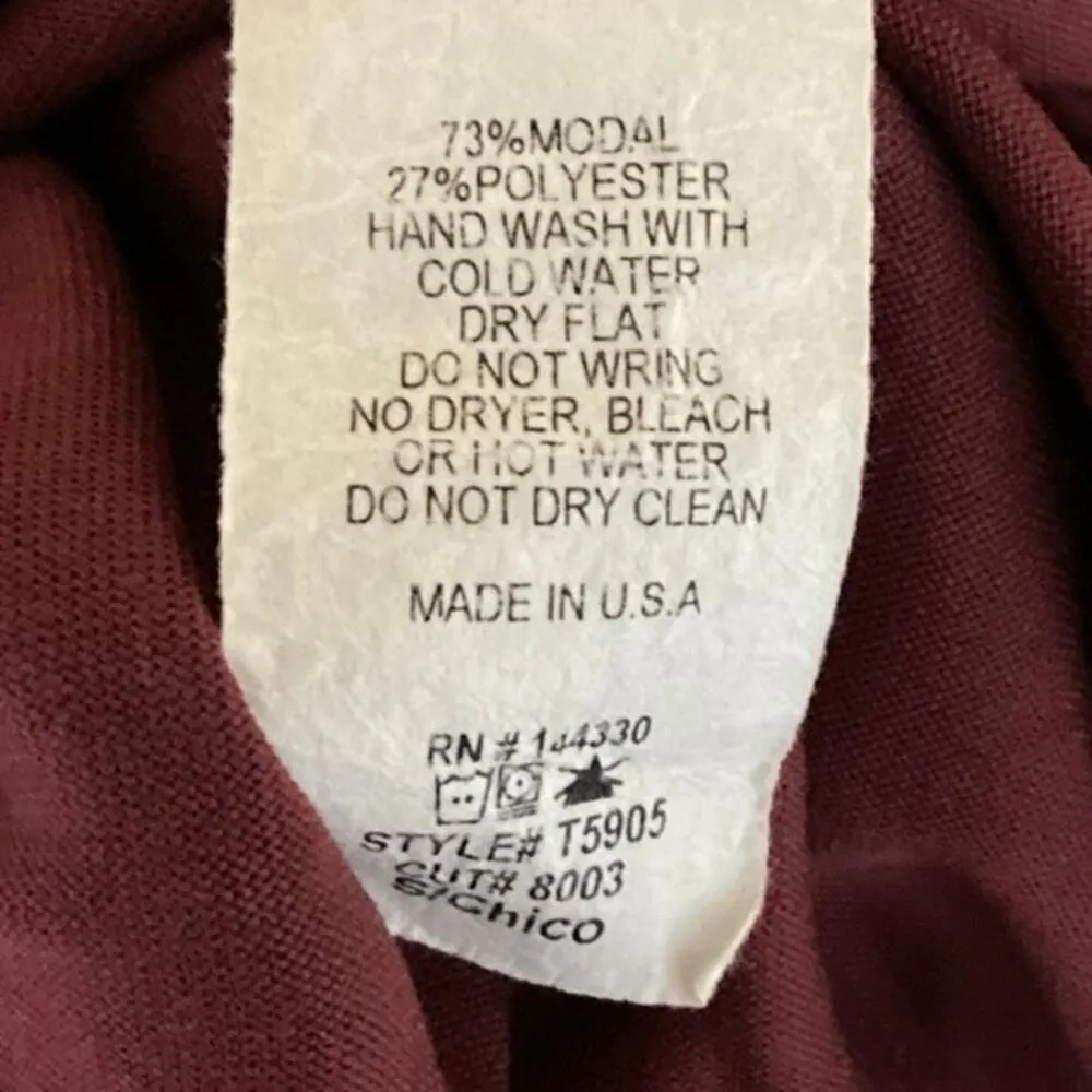 Alya Red Pink Floral Embroidered Cutout V Necn Peplum Blouse Top Size S - Image 4