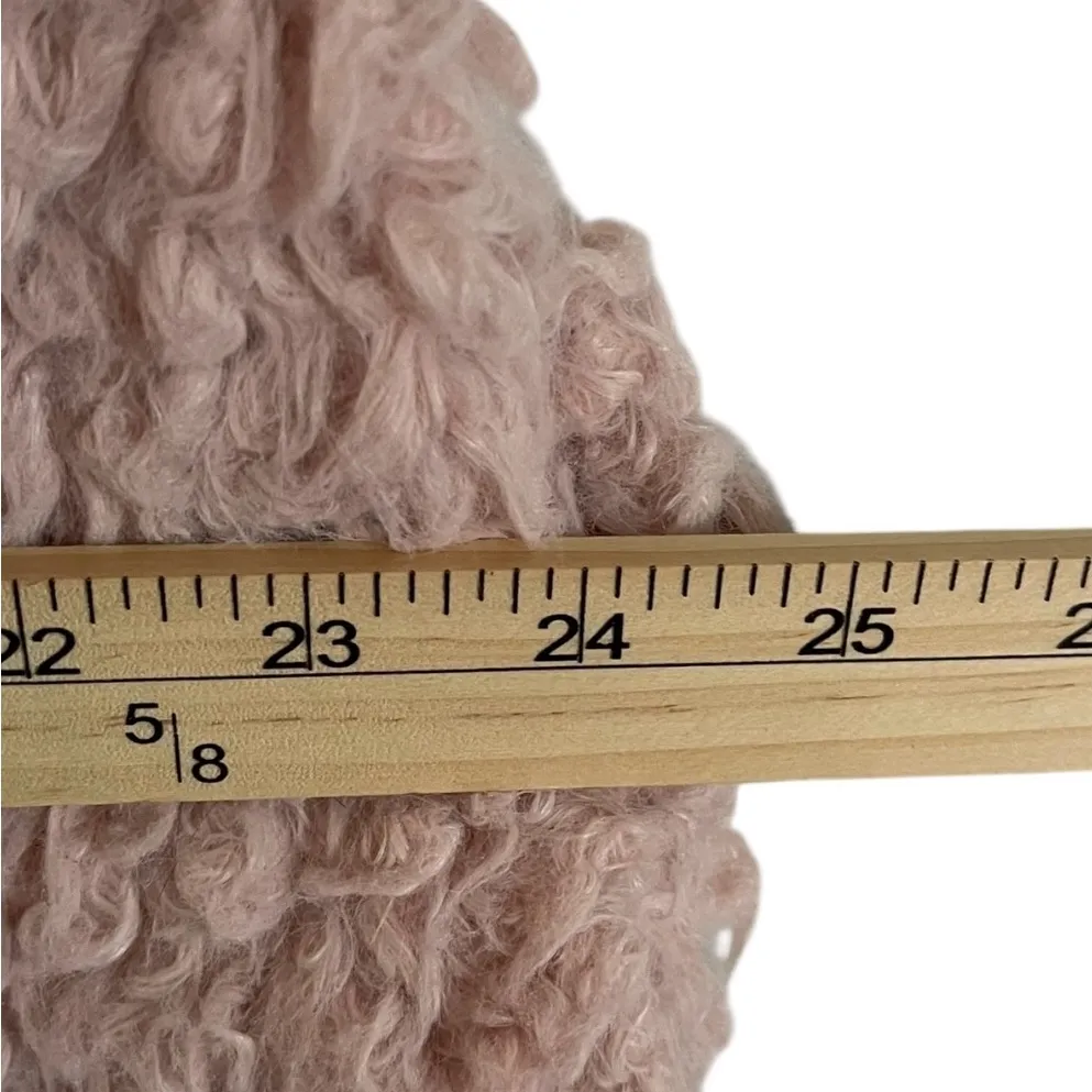 Frazzle Blush Pink Sherpa Vest Women’s XL Oversized Cozy Textured Teddy Look - Image 4
