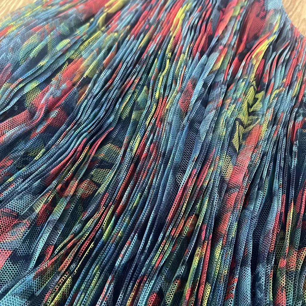 Hutch Lia One shoulder top peplum pleated multicolor size XS NWT - Image 7