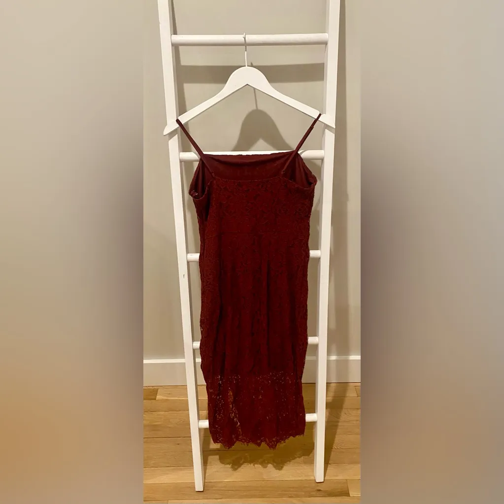 Express Burgundy Lace Midi Dress – Size Small (NWT) - Image 6