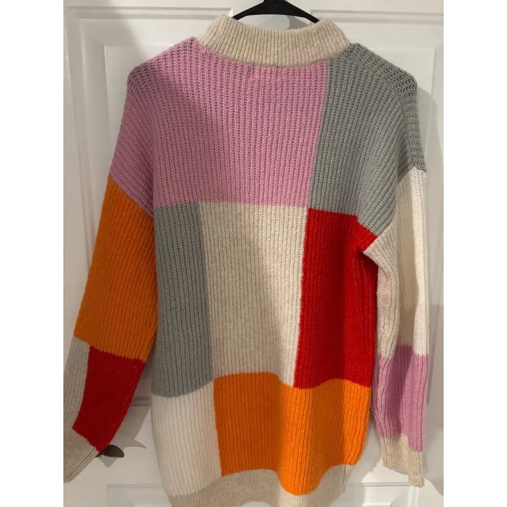 LEGO‎ x Target Color Block Knit Sweater Pullover Colorful Blocks XS - Image 4