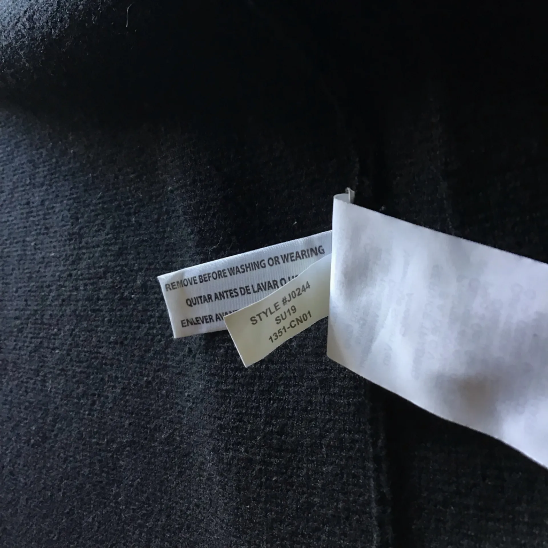 J.Crew Sophie Open-Front Sweater-Blazer Black XS Merino Wool Blend Coat Cardigan - Image 6