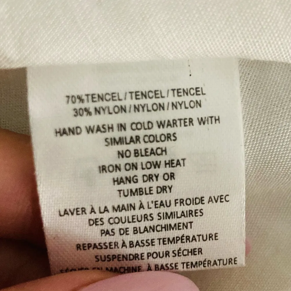 Ciebon Aloia soft tencel midi dress in pastel watercolor paisley print. XS White - Image 12