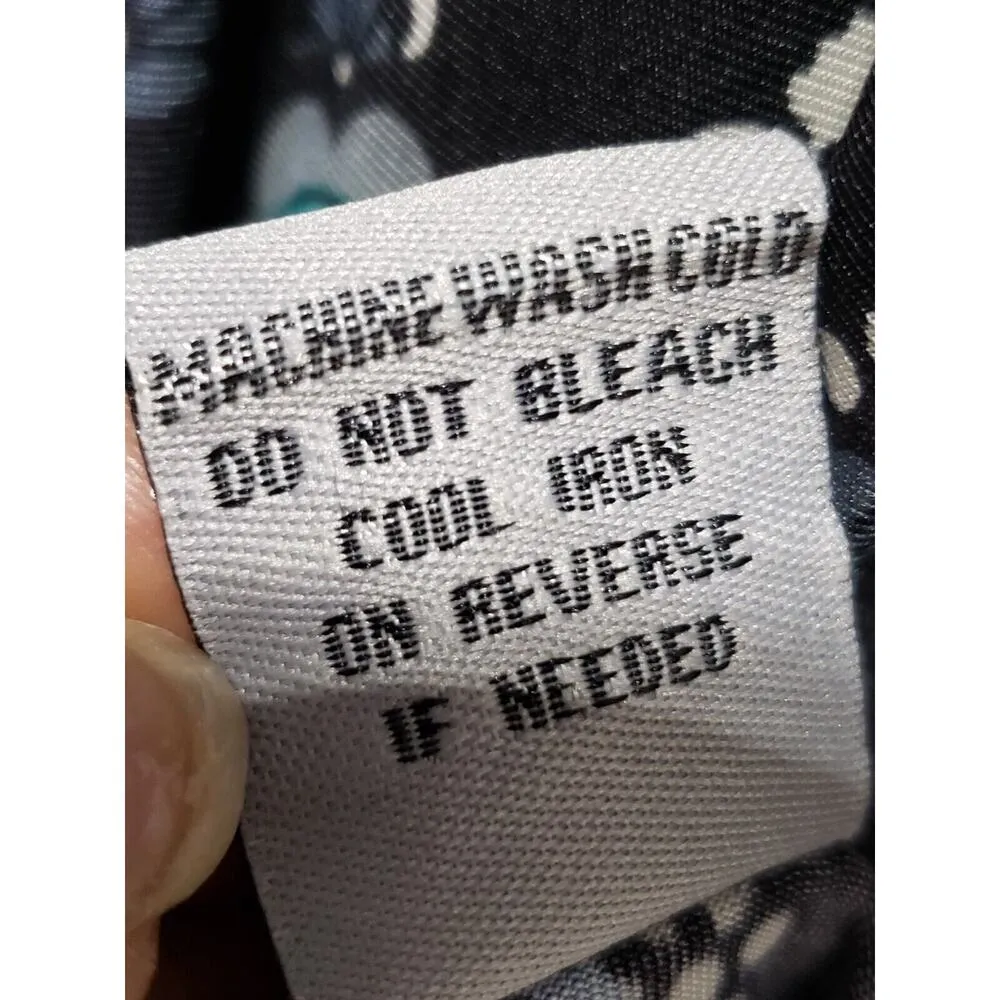 Bailey Blue Women's Multicolor Polyester V-Neck 3/4 Sleeve Knee Length Dress S - Image 10