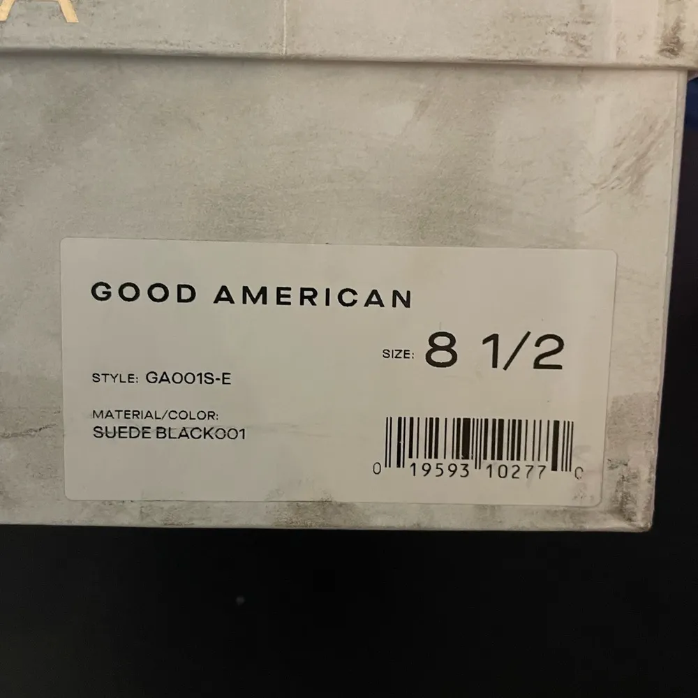 NIB Good American Black Suede Heels Pumps Size 8.5 - Image 10