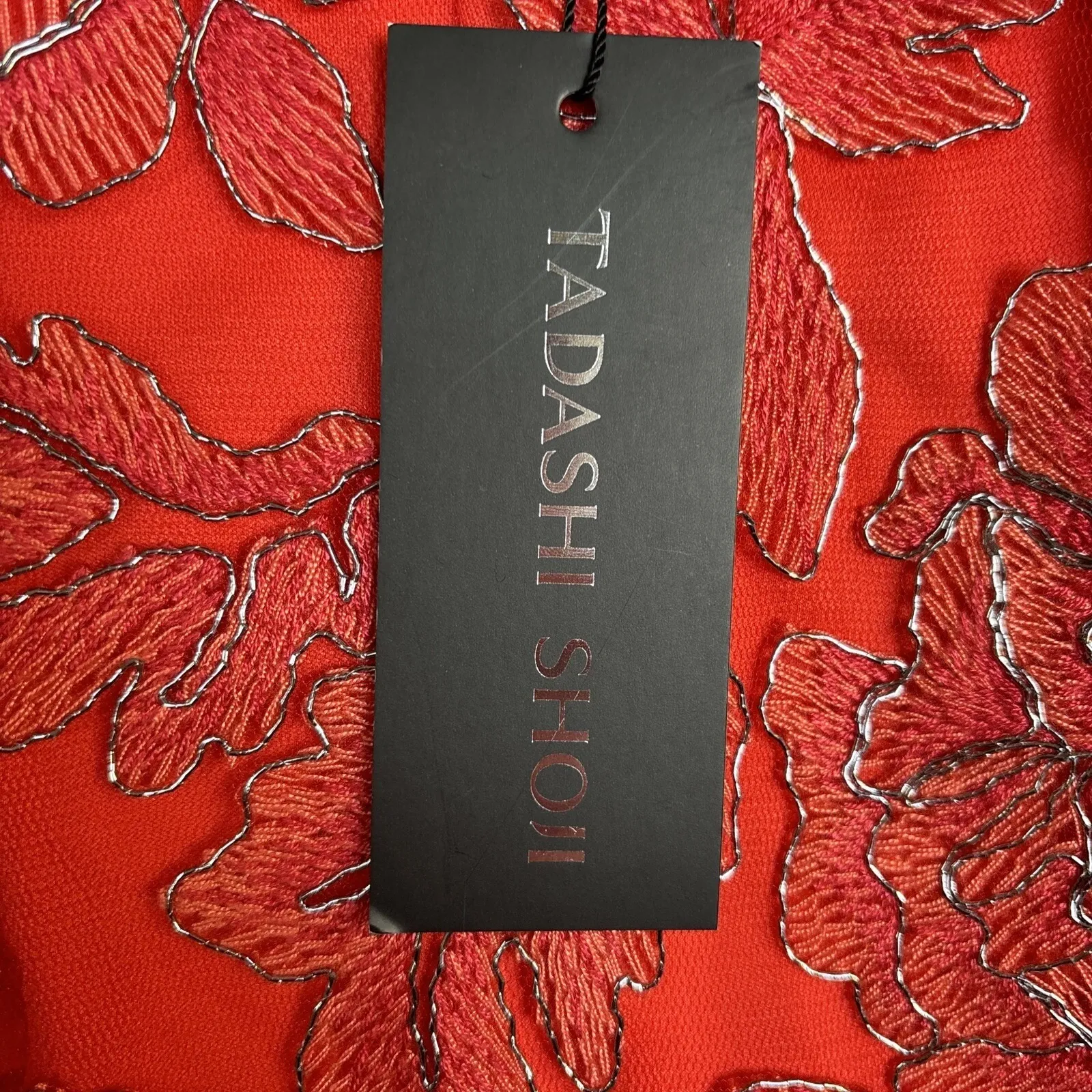 Tadashi Shoji NEW Womens Dress Sz 12 Floral Embroidered Party Formal - Image 11