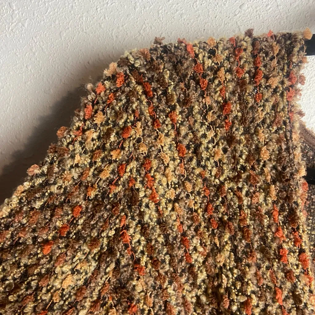 Blu Pepper Size Xl Nubby Surplice Twist Sweater Brown Chunky Knit Fall Cozy Boho - Image 5