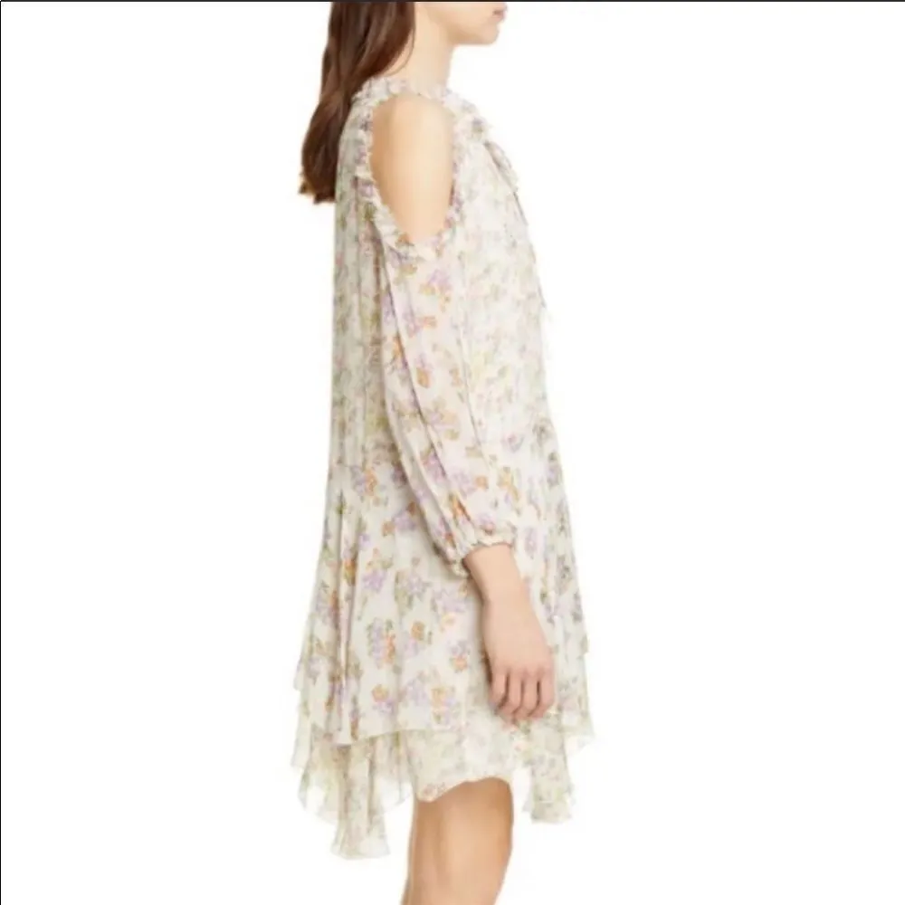 Alice + Olivia Glynda Cold Shoulder Floral Dress - Image 3