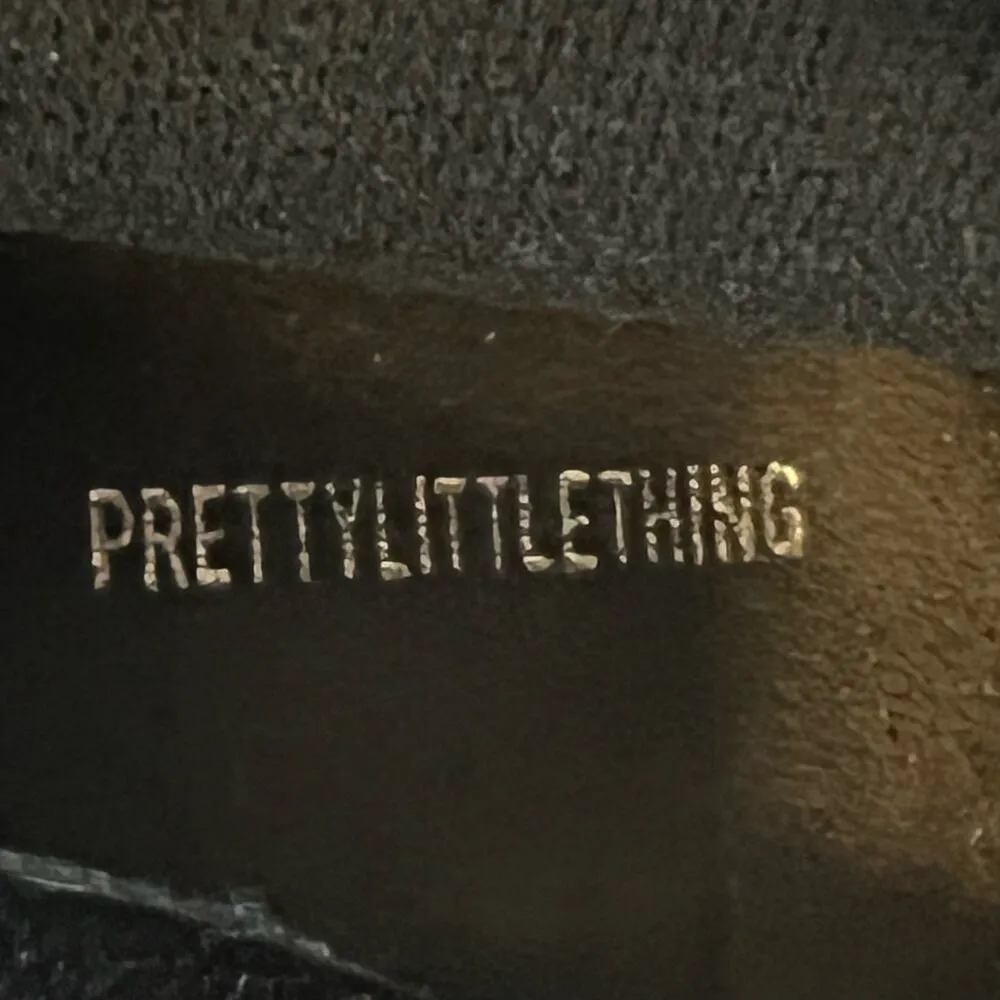 Black Suede Ankle Boots Size 5 Sofie Pretty Little Thing Block Heel - Image 10