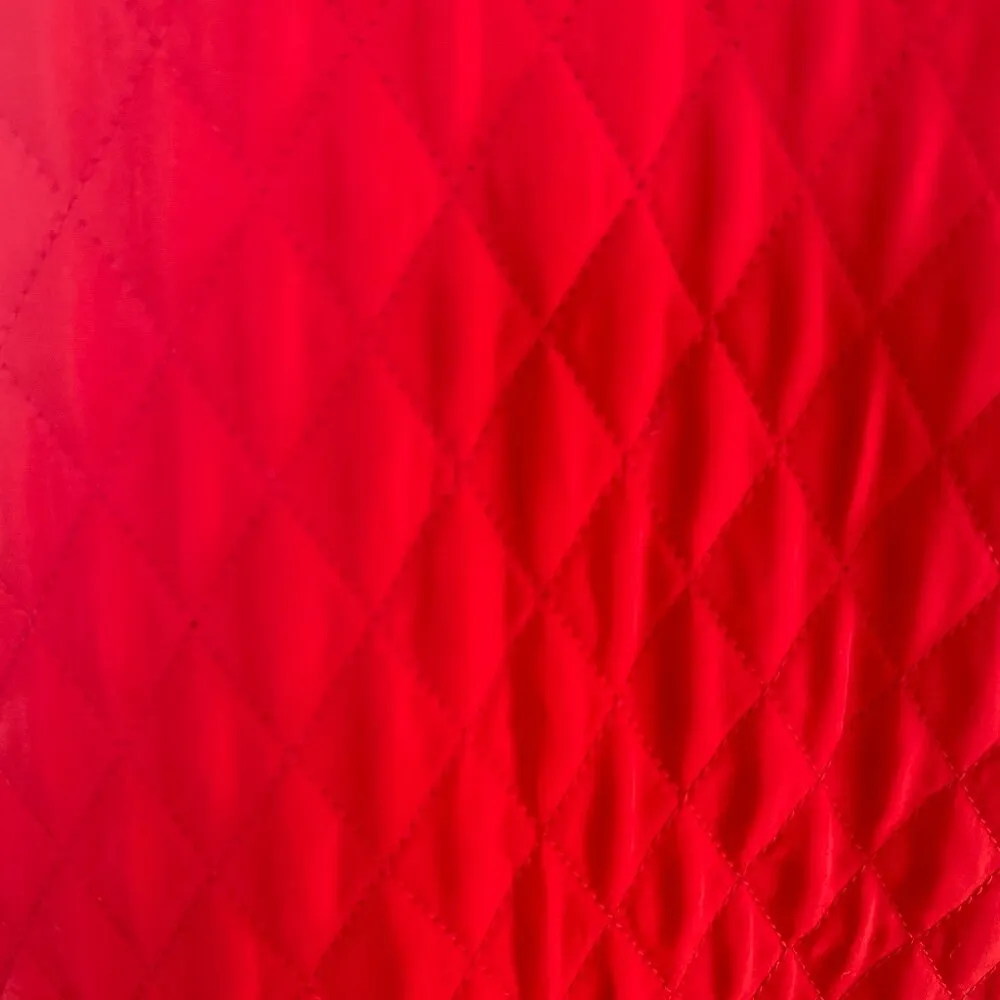 women's size 16 red snap front long sleeve collared quilt jacket - Image 10