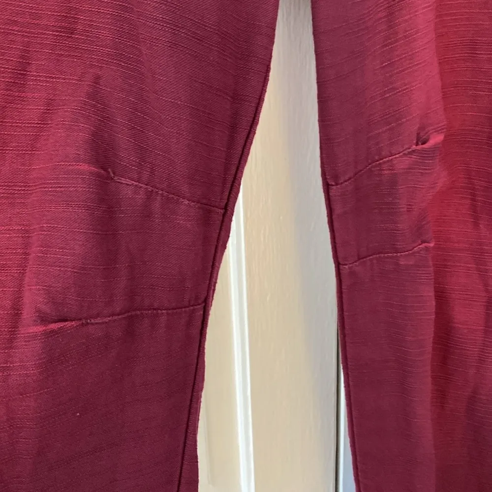 Free‎ People Stay Awhile Carpenter Pants Mulberry Size 4 Purple Maroon Wide Leg - Image 7