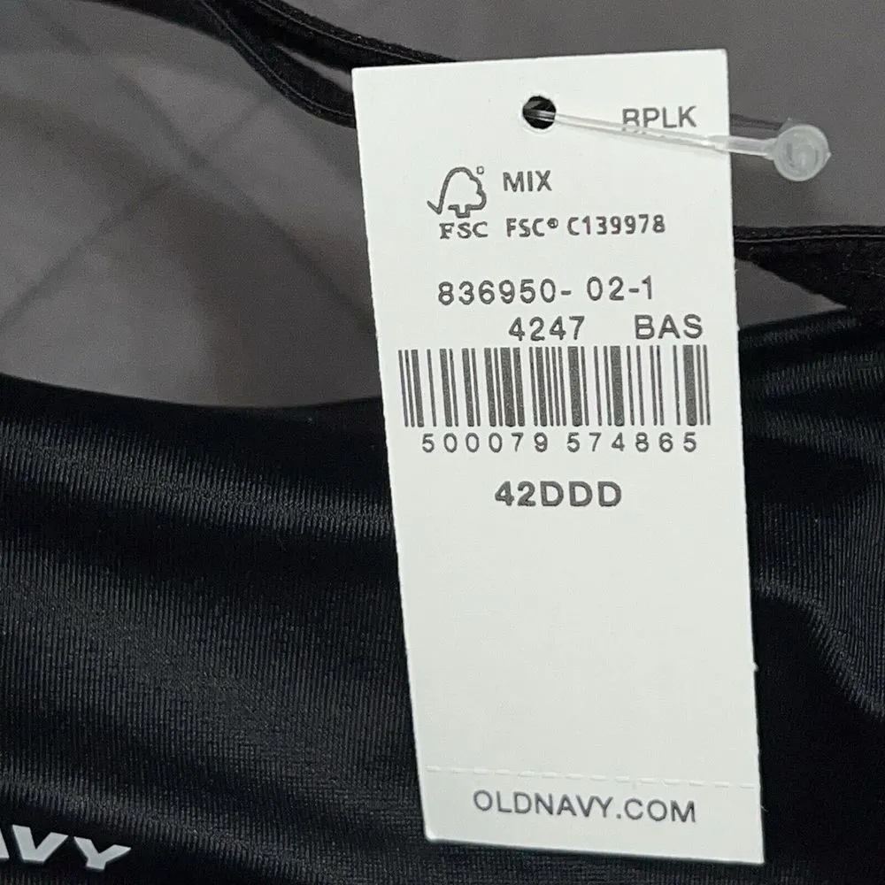 Old Navy Women's Adjustable Smoothing Full-Coverage Bra ‎ Black Jack 42DDD/F New - Image 5