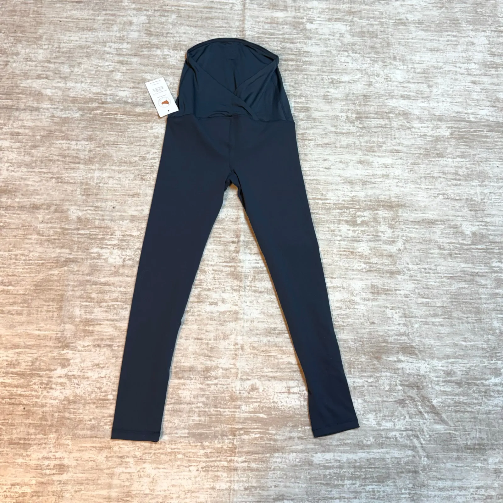 Isabel Maternity by Ingrid+Isabel Womens XS Blue Crossover Panel Active Leggings - Image 4