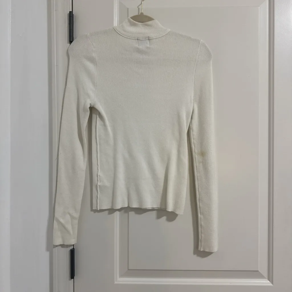 BDG Cream Cowl Neck Sweater - Image 3